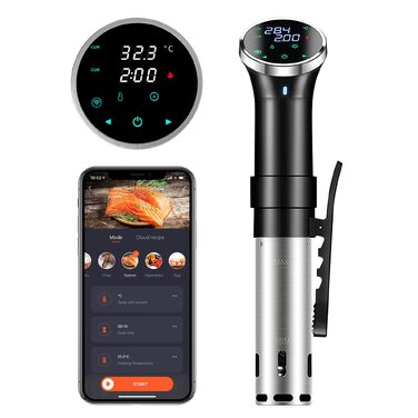 Sous Vide Garer WiFi 1100W - Занурювальний циркулятор для су-від з точним контролем температури (25-95°C) та таймером, IPX7 водонепроникний