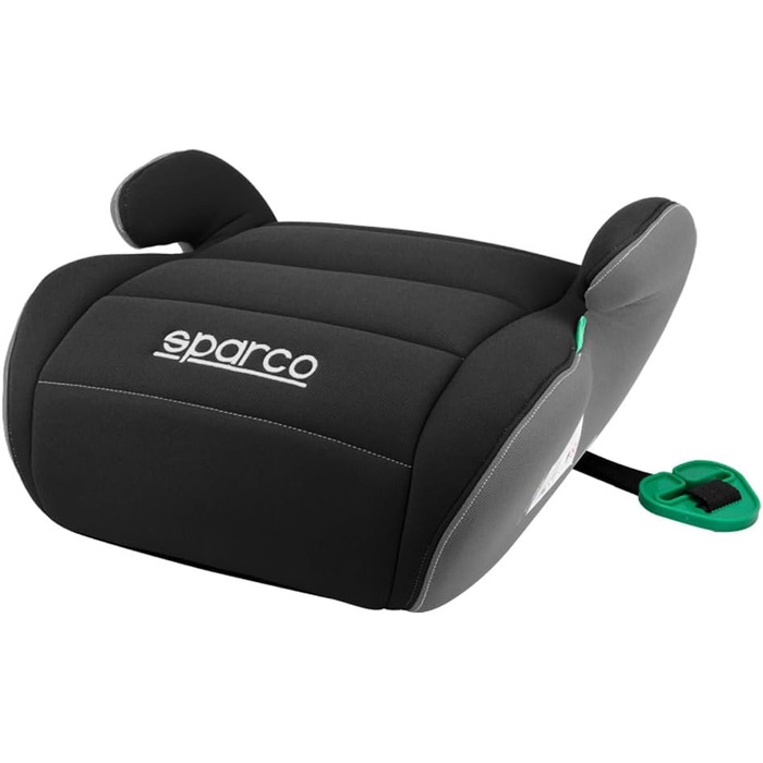 Дитяча автокрісло-підставка Sparco i-Size 125-150 см, чорна/сіра, новий стандарт ECE R129/03 (2024)