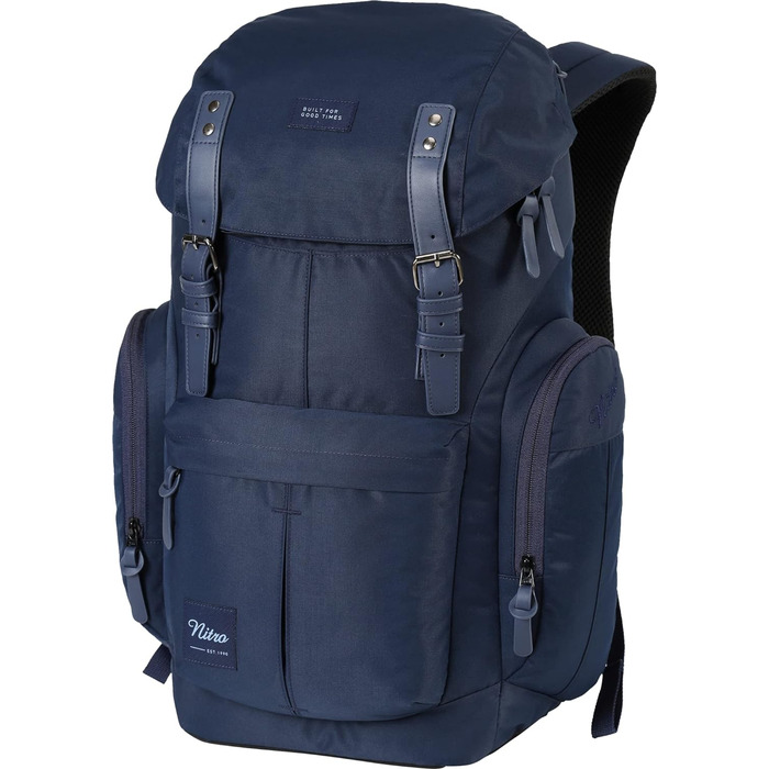 Рюкзак Nitro Daypacker 32 л Night Sky, ретро стиль, м'яке відділення для ноутбука, для школи, міста та подорожей