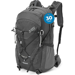 Туристичний рюкзак Terra Peak Flex 30L з вентиляцією спини, регочохлом і тримачем для питної системи – середній трекінговий рюкзак із 3D Air Mesh для походів, з поясним ременем