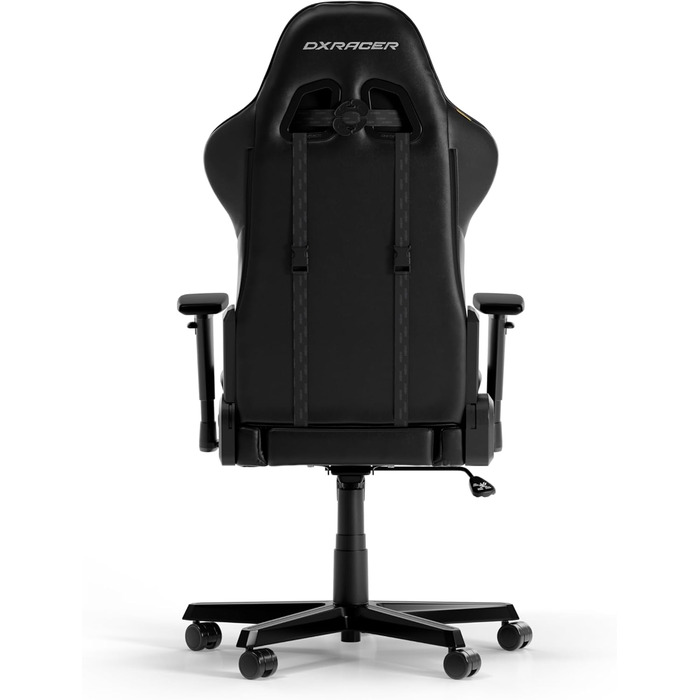 Ігрове крісло DXRacer Formula L чорне, штучна шкіра, оригінал