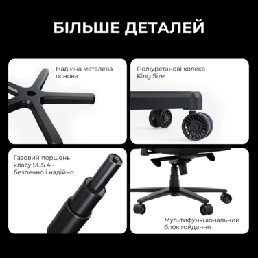 Крісло ігрове Anda Seat Novis Plus Fabric Dark Grey Size XL