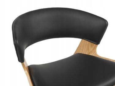 Стілець Mebel-Partner, штучна шкіра, чорний, 1 шт.