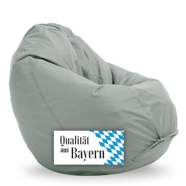 Крісло-мішок Bruni Classico L-XXL для дорослих, колір сірий скелястий, знімний чохол, наповнювач EPS-кульки, вироблено в Німеччині