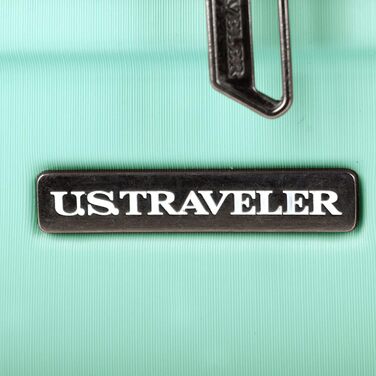 Валіза U.S. Traveler Boren 30'' з полікарбонату, міцна, 8 колес, алюмінієва ручка, м'ята