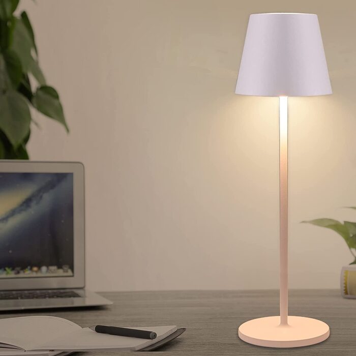 LED настільна лампа K-Bright з димуванням, акумуляторна | Внутрішнє та зовнішнє використання | Тепле світло | USB зарядка | 1 шт.