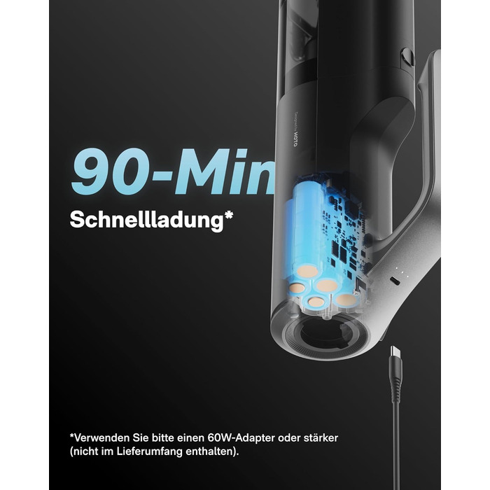 HOTO BlowVac™ портативний акумуляторний пилосос 23000Pa: для авто, дому, килимів, від шерсті тварин з функцією видування