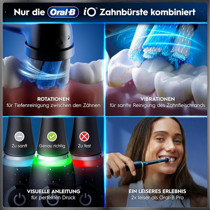 Електрична зубна щітка Oral-B iO Series 10 Cosmic Black, набір з 3 насадками (Probierset)