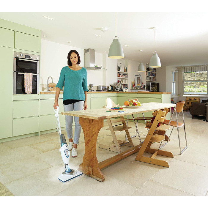 Парова швабра Black+Decker FSM1615, 1300Вт, знімний бак, 180° обертання, 2 мікрофібра, пароочисник для підлоги