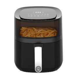 Аерофритюрниця MasterChef 4.5л-5.5л Airfryer 1400W з цифровим сенсорним керуванням, 7 програм, функція розігріву та підігріву, 80-200°C, для 2-4 осіб