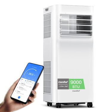Мобільний кондиціонер Comfee Breezy Cool Pro 2.0 7000 BTU/2.0kW з Wi-Fi, охолодження, вентиляція, осушення – для приміщень до 68 м³