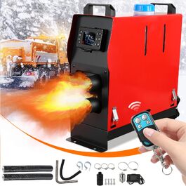 Автономний дизельний обігрівач повітря Sonnewelt 12V 8кВт з глушником та LCD-дисплеєм для авто, кемпера, човна та вантажівки