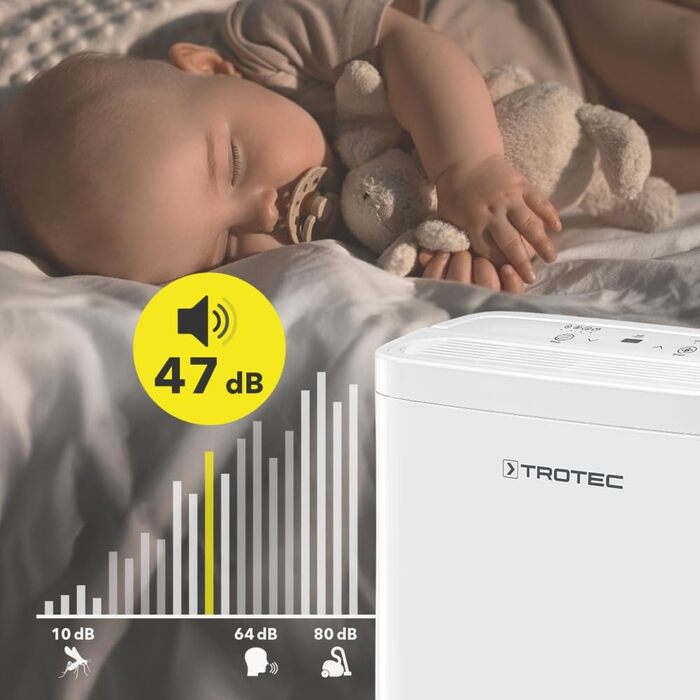 Осушувач повітря електричний Trotec TTK 27 E (12 л/добу, 15 м²/37 м³, автовимкнення)