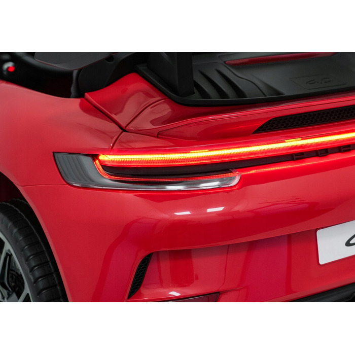 Дитячий електромобіль Porsche 911 GT3: 2x280 Вт, велюрові сидіння, керування рулем