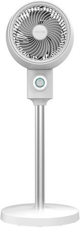Вентилятор підлоговий Cecotec EnergySilence 900 Cyclone 35 Вт, 9 дюймів, 3 швидкості, білий