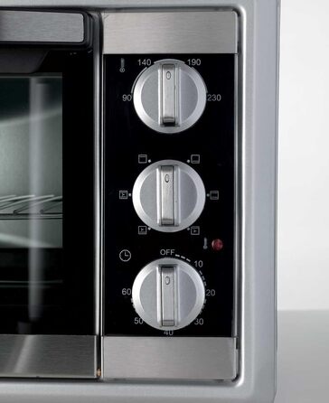 Духовка електрична Ariete Bon Cuisine 250, 25 літрів, срібляста - з конвекцією, 6 режимів, таймер 60 хв, до 230°C, 1500 Вт