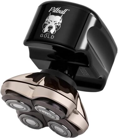 Чоловіча електробритва Skull Shaver Pitbull Gold Pro USB чорна