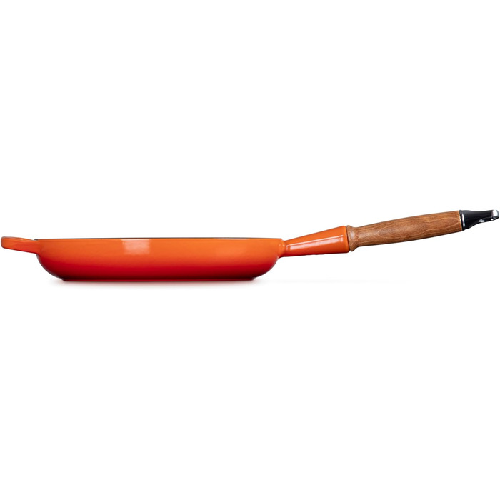 Сковорода Le Creuset Signature з чавуну з дерев'яним ручками, 24 см, кольору 'Огненний Рубін'