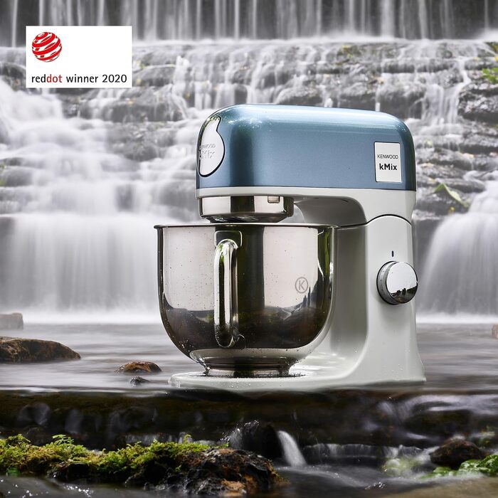 Кухонна машина Kenwood kMix Editions KMX760BC, 1000 Вт, чаша з нержавіючої сталі 5 л, набір для кондитерів, синій металік