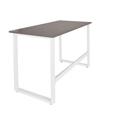 Письмовий стіл / Комп'ютерний стіл WORKSPACE LIGHT I 120 x 60 см, сірий / білий, hjh OFFICE