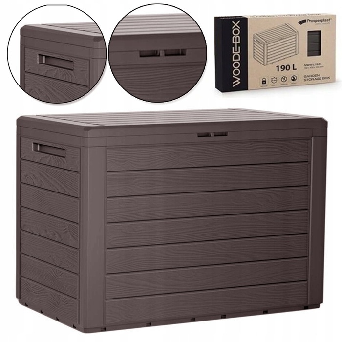 Садова скриня Prosperplast BoardeBox 190 л, коричнева
