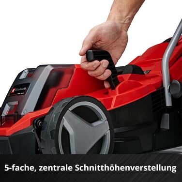 Акумуляторний газонокосарка Einhell GE-CM 18/33 Li Kit Power X-Change (18 В, 33 см, безщітковий двигун, 30 л, 25-65 мм)