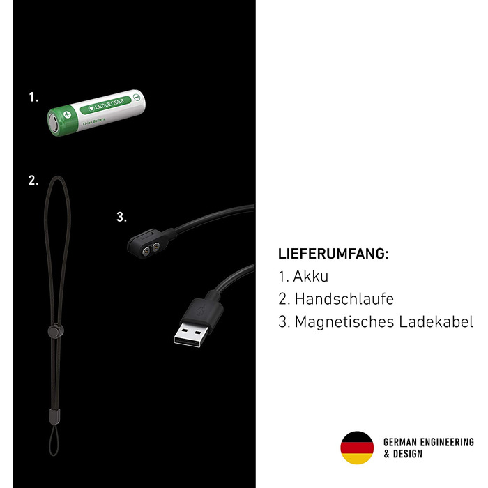 Ліхтарик Ledlenser P6R Core, 900 люмен, акумуляторний, LED, IP68, фокусування, 240 м, USB-зарядка
