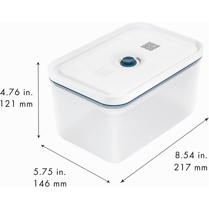 Вакуумний контейнер ZWILLING Fresh & Save (розмір S) з вакуумною кришкою, синій La Mer