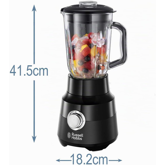 Ручний міксер Russell Hobbs 24672-56, матовий чорний (5 швидкостей + турборежим, вінчики та гаки для тіста, кнопка викидання насадок)