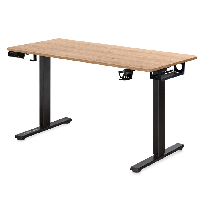 Стіл Mealux PowerDesk Duo XL Mahogany (арт. EVO-252 Duo Mahogany/B)