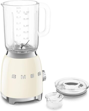Міксер стаціонарний Smeg BLF03CREU 1.5 л кремового кольору, 800 Вт, 4 швидкості, автоматичні програми