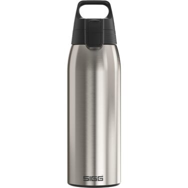 Сталева спортивна пляшка для води Sigg Shield ONE для газованих напоїв, герметична, BPA-free, 1 л, Brushed