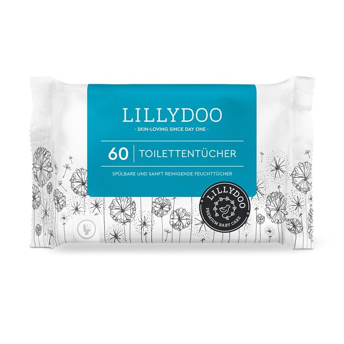 Вологі гігієнічні серветки LILLYDOO для дітей та дорослих, 720 шт (12 пачок по 60 шт)