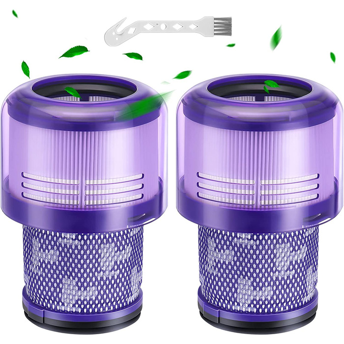 Hepa-фільтр JORAIR для пилососа Dyson V11/V15, миючий, сумісний з Animal/Absolute/Torque Drive/Fluffy/Complete Pro, набір 2 шт, заміна DY-970013-02 & 97001302