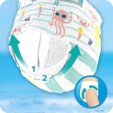 Одноразові підгузки для плавання Pampers Splashers, розмір 5/6 (14кг+), набір з 8 упаковок по 10 шт.