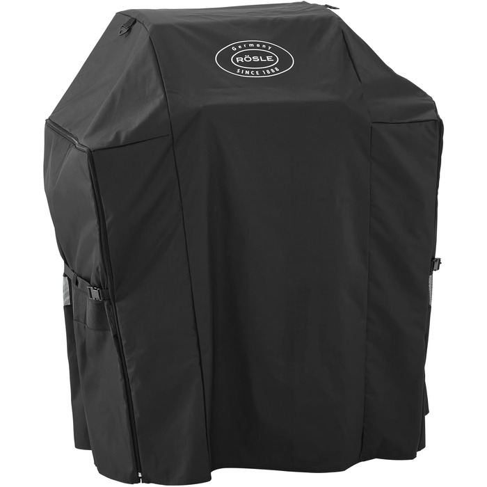 Захисний чохол RÖSLE для гриля BBQ-Station VIDERO G2/G2-S, водонепроникний поліестер з PU-покриттям, блискавка, чорний
