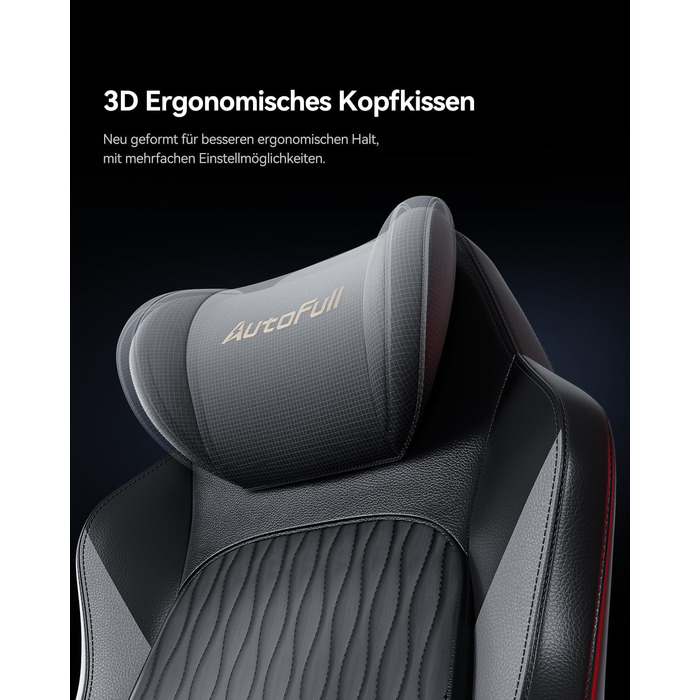 Ігрове крісло AutoFull M6 Pro 2.0 з функцією підігріву та охолодження, чорне
