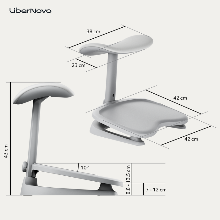 Ергономічна підставка для ніг LiberNovo StepSync Footrest Glacier for Omni Gen
