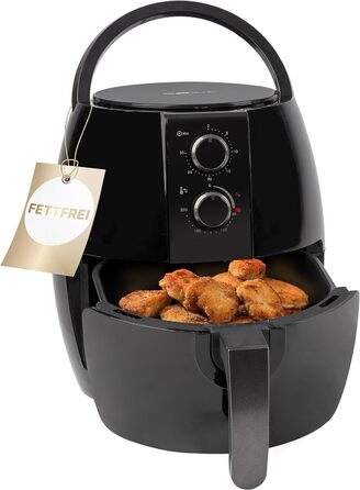 Аерофритюрниця Clatronic 3,6 л, без олії, термостат 80-200°C, таймер, 1350 Вт, FR 3780 H, для здорового харчування