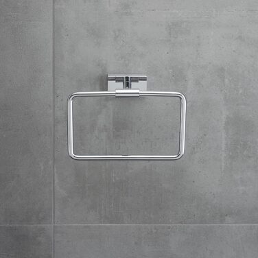 Кільце для рушника Duravit Karree, настінне, хром, 20x6 см