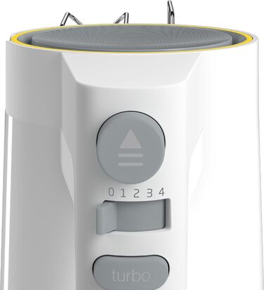 Міксер BEKO ручний 425 Вт, 5 швидкостей, турборежим, нержавійка, насадки, білий