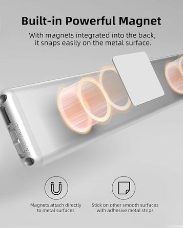 LED підсвітка для кухні EZVALO 23 см, сенсорна, з пультом, акумулятор 1600 mAh, USB зарядка, набір 3 шт, тепле світло