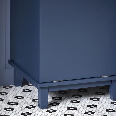 Тумбочка під раковину SoBuy BZR113-B, шафка для ванної кімнати, 60x59x30 см, блакитна