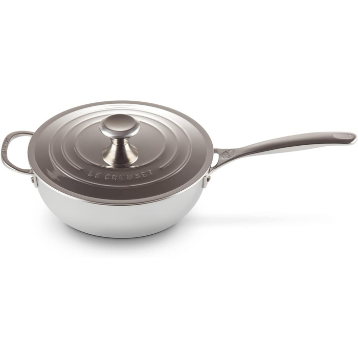 LE CREUSET Набір сковорідок з антипригарним покриттям 24 см (3 шт.) з нержавіючої сталі 3-ply PLUS