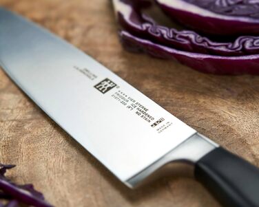 Ніж кухарський ZWILLING Vier Sterne, 20 см, нержавіюча сталь, пластикова ручка