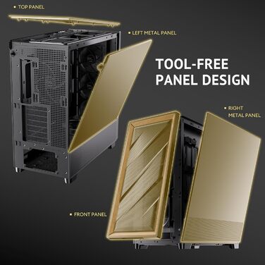 Корпус для ПК Antec GEH Flux SE Midi Tower чорний, для ігрових та офісних систем, вентиляція, роздрібна версія
