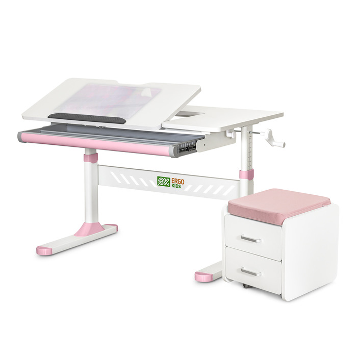 Комплект (S) Evo-Kids TH-310 Pink (парта + тумба) (арт.TH-310 + BD C3_PINK)