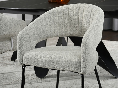 Стілець Mebel-Partner, тканина, бежевий, 1 шт.