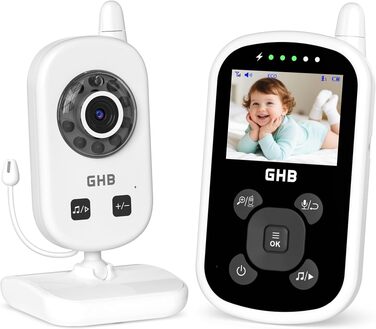 Відеоняня GHB Babyphone з камерою та монітором 2.4 дюйма