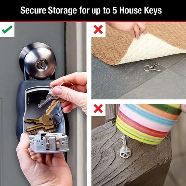 Сейф-бокс для ключів Master Lock 5415D Heavy Duty, цинковий, настінний (на 5 ключів)